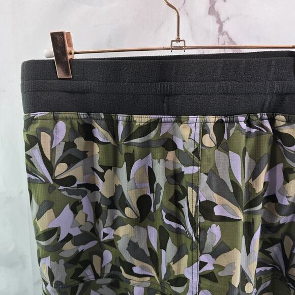 Title Nine Skirt Womens Medium Skort Green Purple Stretch Mini Shorts Lined - Picture 6 of 13